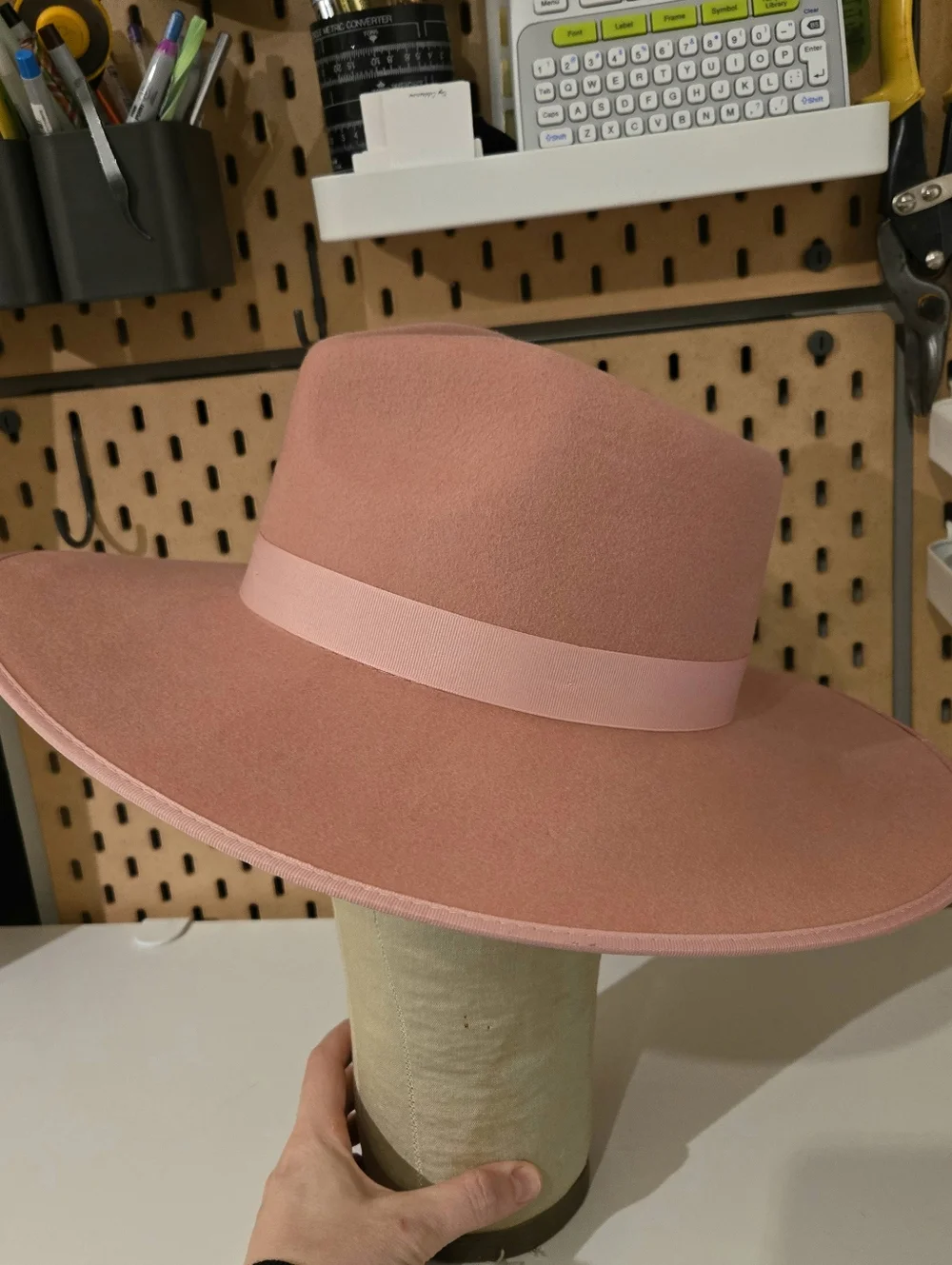 Lack Of Color Pink wool Rancher Hat Womens S/55cm/21.75